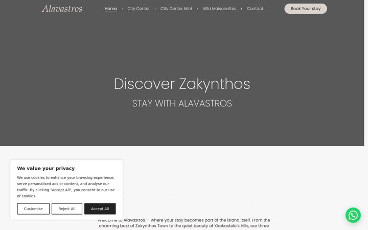 Screenshot of alavastros.gr