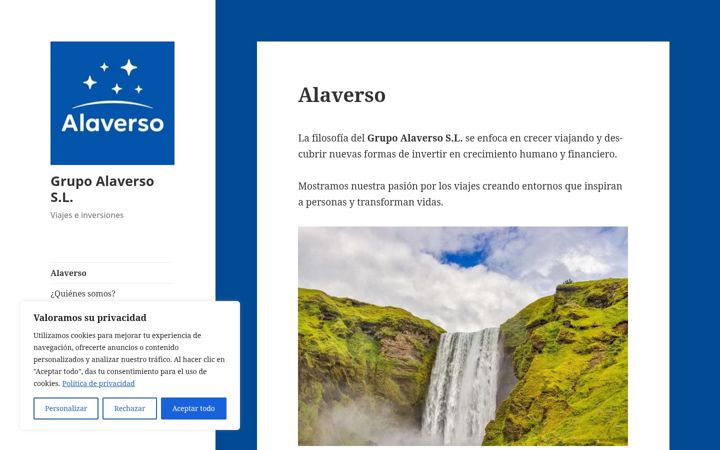 Screenshot of alaverso.com