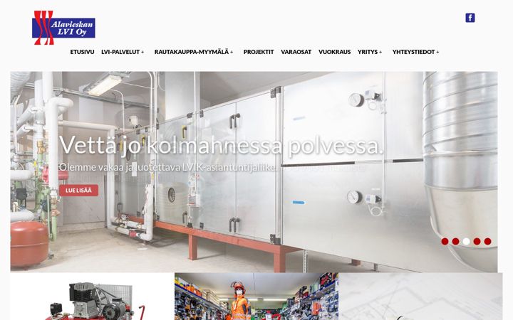 Screenshot of alavieskanlvi.fi