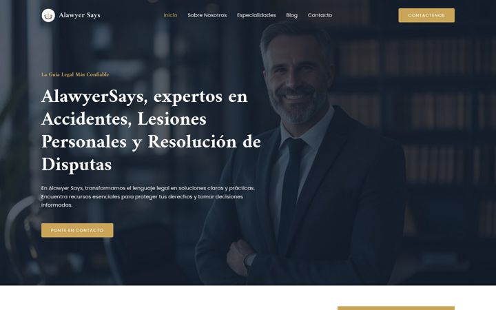 Screenshot of alawyersays.com