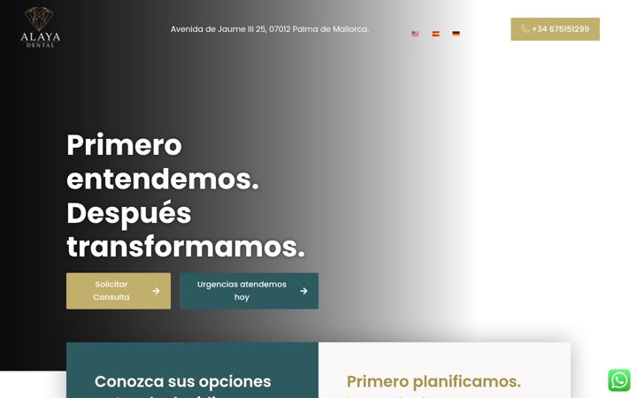 Screenshot of alayadental.es