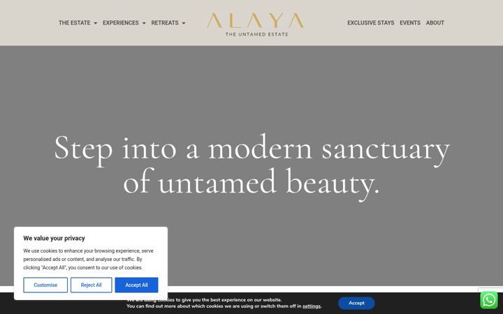 Screenshot von alayapanama.com