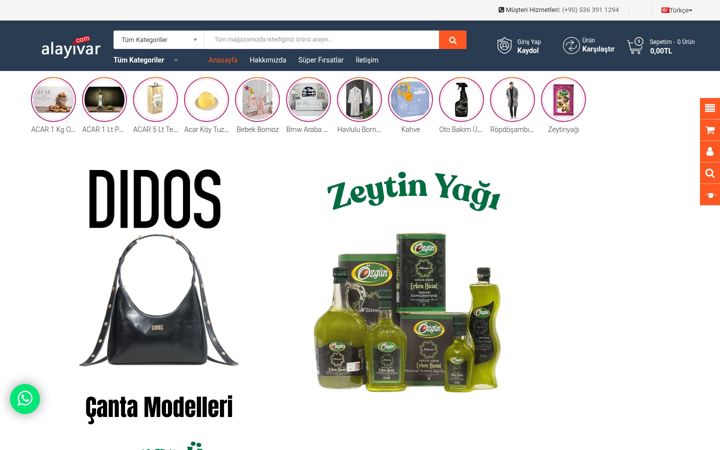 Screenshot of alayivar.com