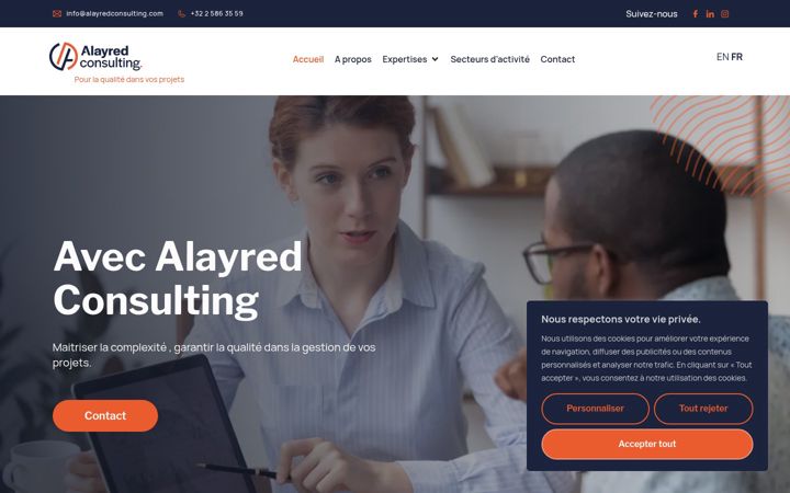 Screenshot von alayredconsulting.com