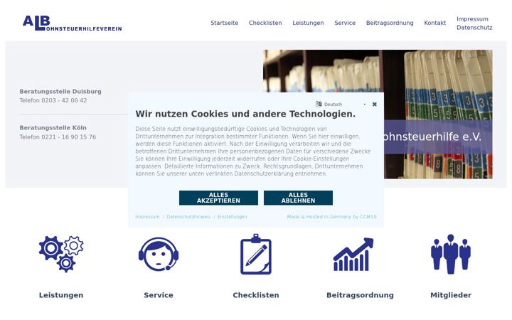 Screenshot of alb-ev.de