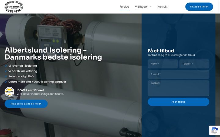 Screenshot of alb-iso.dk