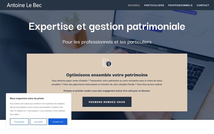 Screenshot of alb-patrimoine.com