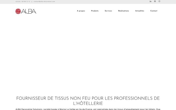 Screenshot van alba-decoration.com