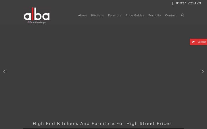 Screenshot of alba-interiors.uk