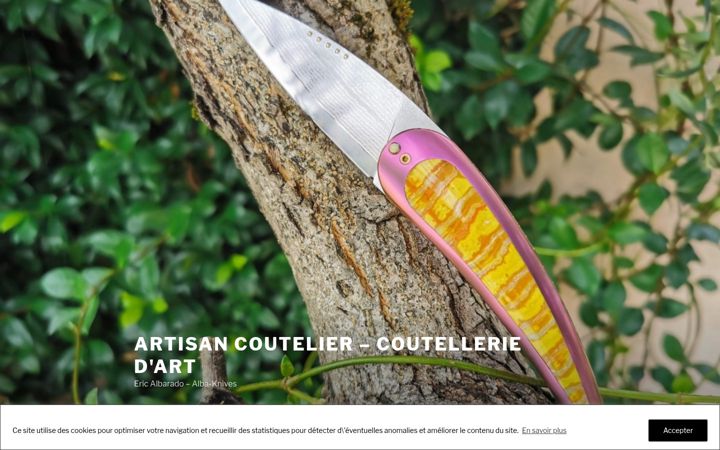 Screenshot of alba-knives.com