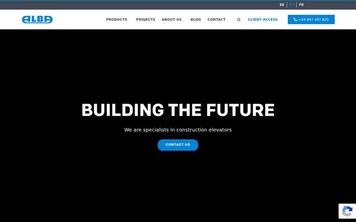 Screenshot of alba.es