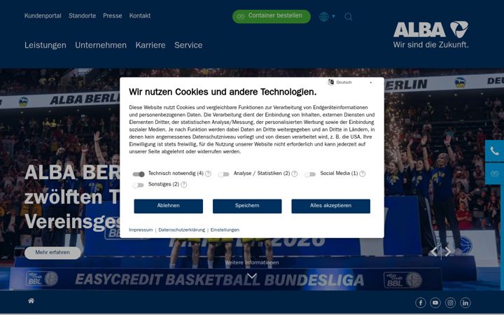 Screenshot of alba.info