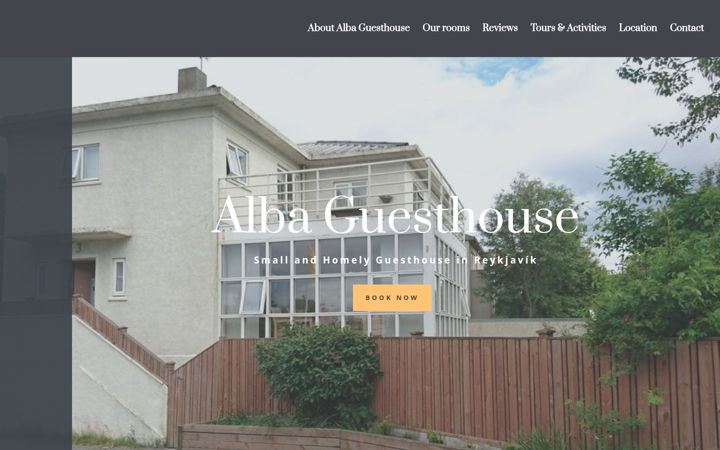 Screenshot of alba.is