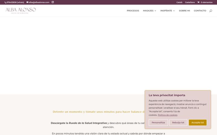 Screenshot of albaalonso.com