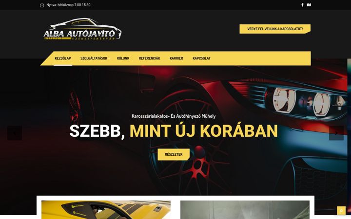 Screenshot of albaauto.hu