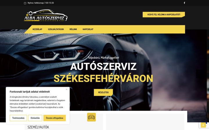 Screenshot of albaautoszerviz.hu