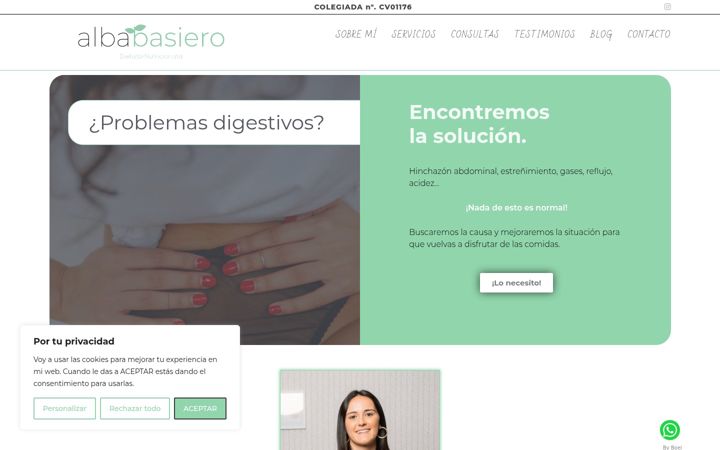 Screenshot of albabasiero.com