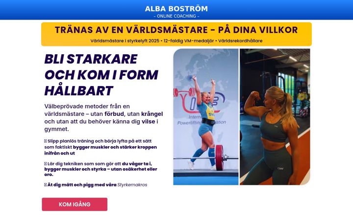 Screenshot of albabostrom.com