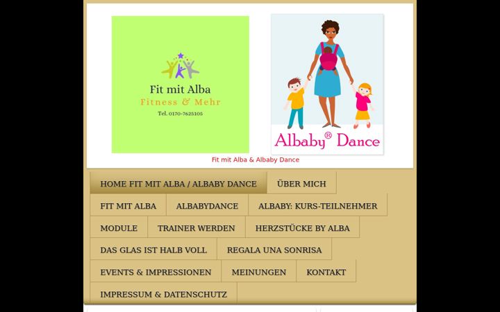 Screenshot του albabydance.de