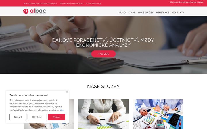 Screenshot of albac.cz