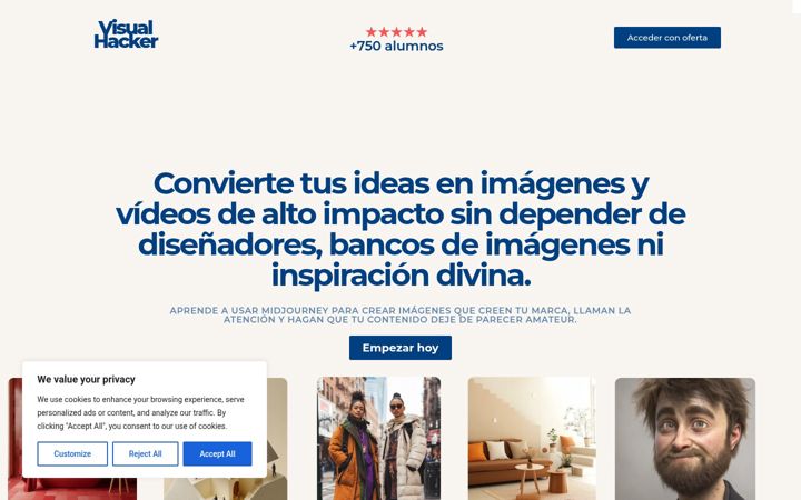 Screenshot of albacaro.com