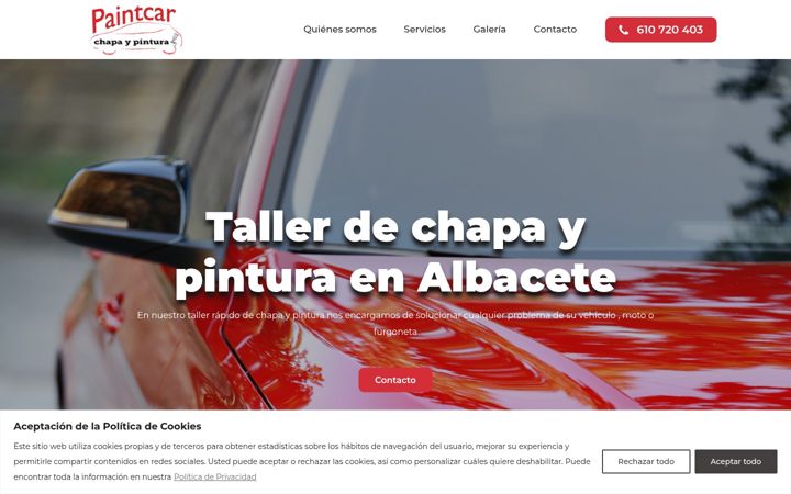 Screenshot von albacetechapaypintura.com