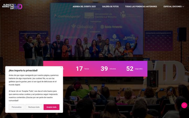 Screenshot of albacetemarketingday.com