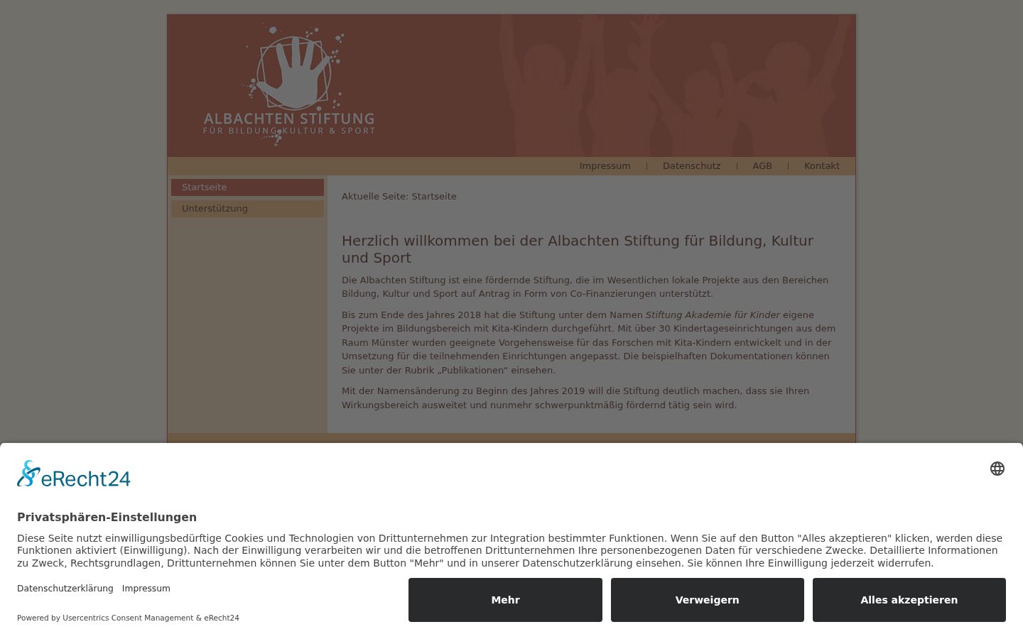 Zrzut ekranu banera zgody wyświetlanego przed jakąkolwiek interakcją