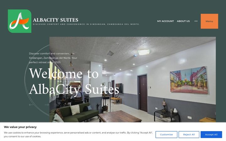 Screenshot of albacitysuites.com