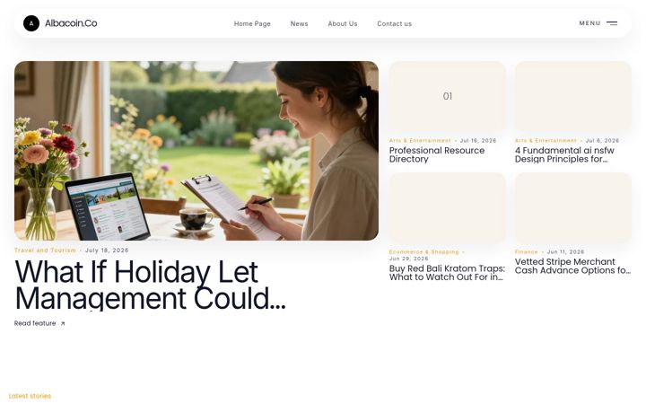 Screenshot of albacoin.co.uk