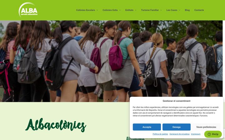 Screenshot of albacolonies.com