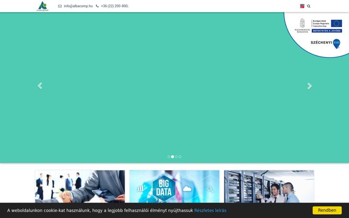 Captura de pantalla de albacomp.hu