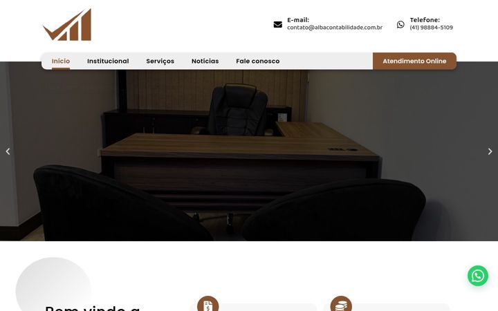 Skærmbillede af albacontabilidade.com.br