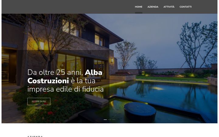 Screenshot of albacostruzionisrl.it