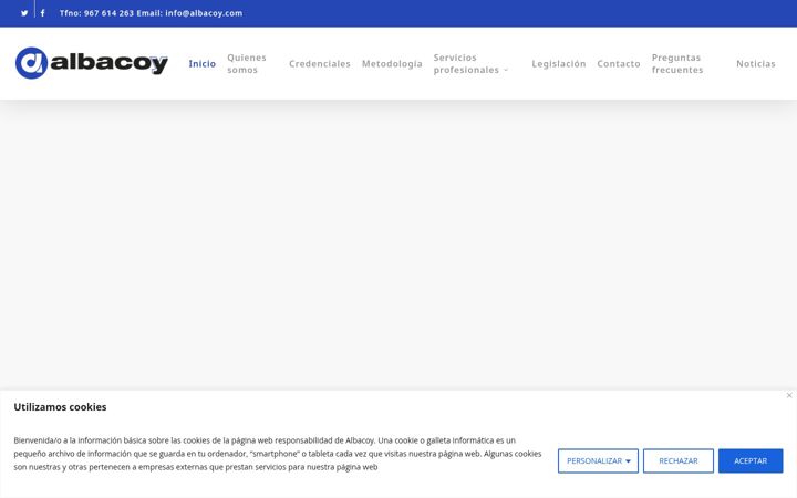 Screenshot of albacoy.com