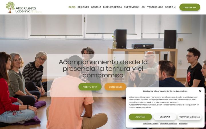 Screenshot of albacuestalabernia.com