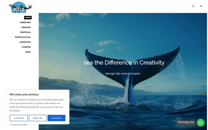 Screenshot of albadesign.pt