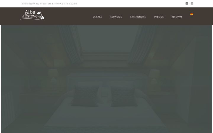 Screenshot of albadesteve.com