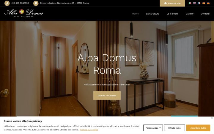 Skærmbillede af albadomusroma.com