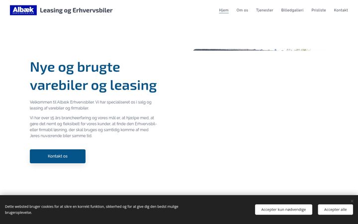 Screenshot of albaekbiler.dk