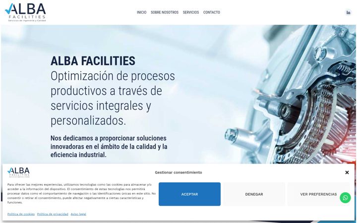 Screenshot von albafacilities.es