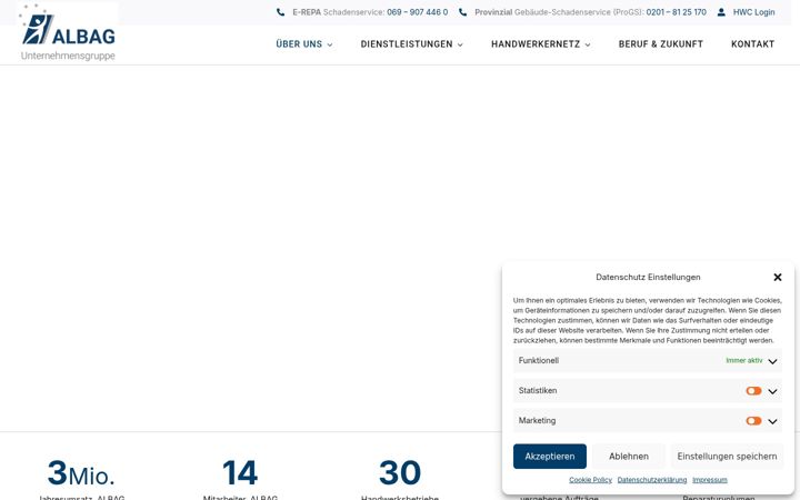 Screenshot του albag.de