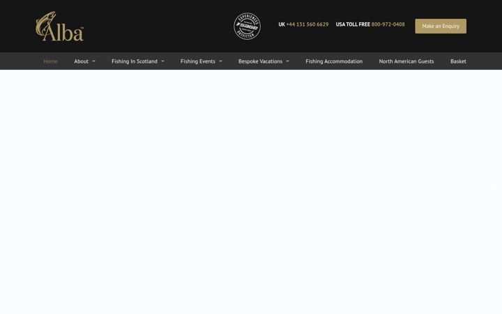 Screenshot of albagamefishing.com