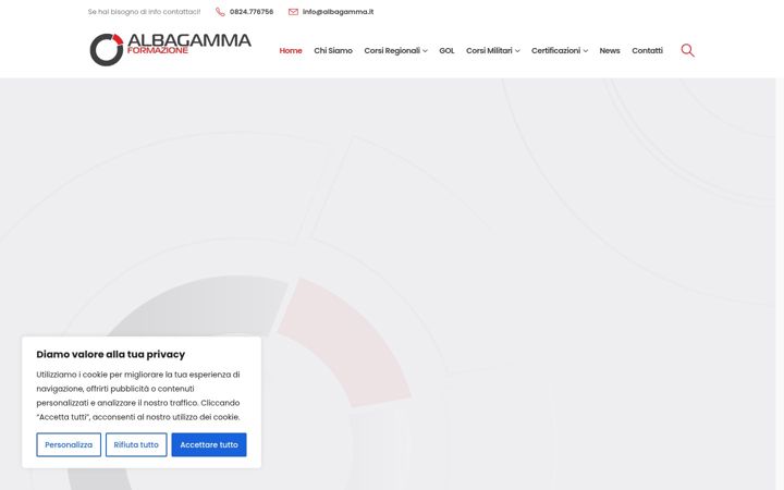 Screenshot του albagamma.it