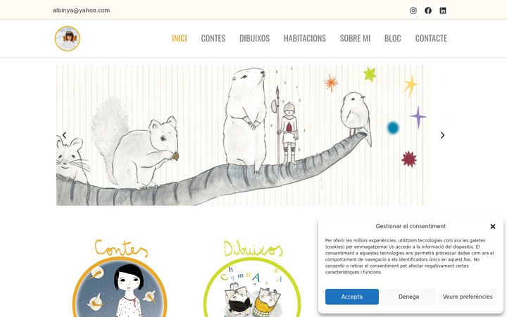Ekrano kopija albagarciapuig.com