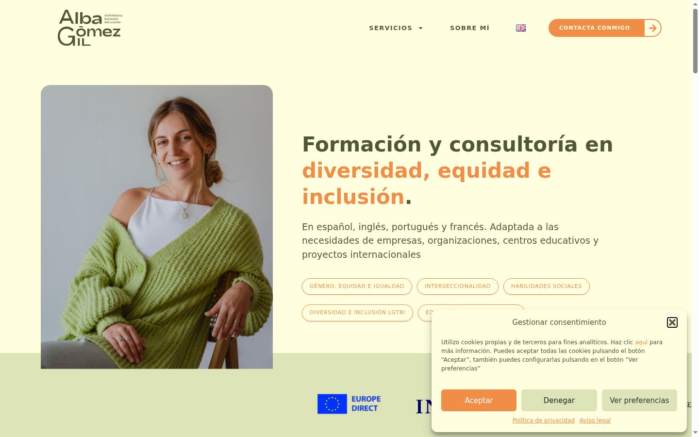 Sutikimo reklamjuostės, rodytos prieš bet kokią sąveiką, ekrano kopija