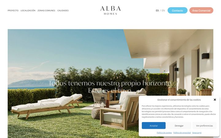 Screenshot of albahomes.es