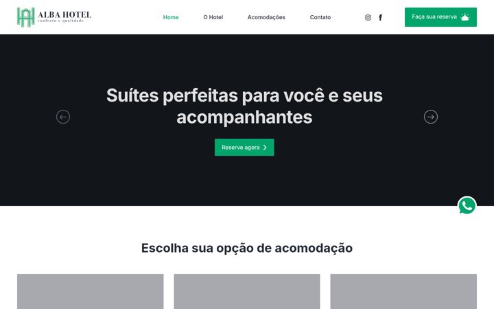 Screenshot of albahotel.com.br