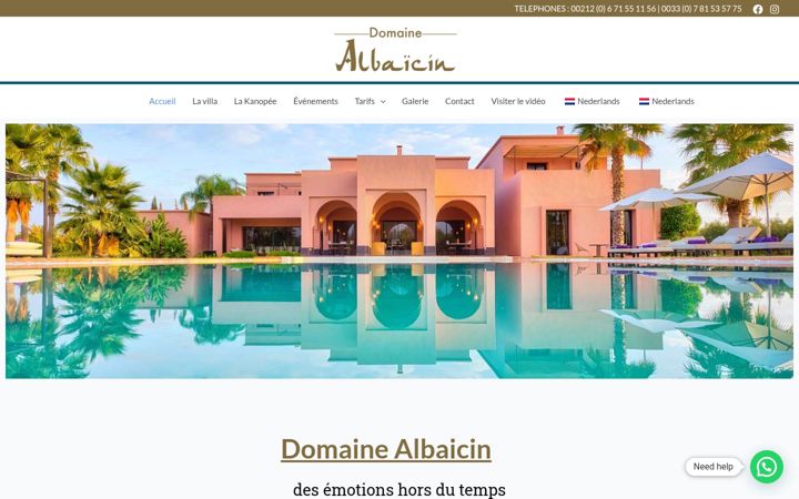 Screenshot of albaicin-event.be