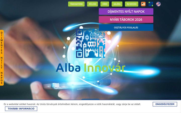 Screenshot of albainnovar.hu